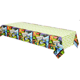 Rise of the Teenage Mutant Ninja Turtles Birthday Party Table Cover, 54-in x 96-in Front_Angled_Left