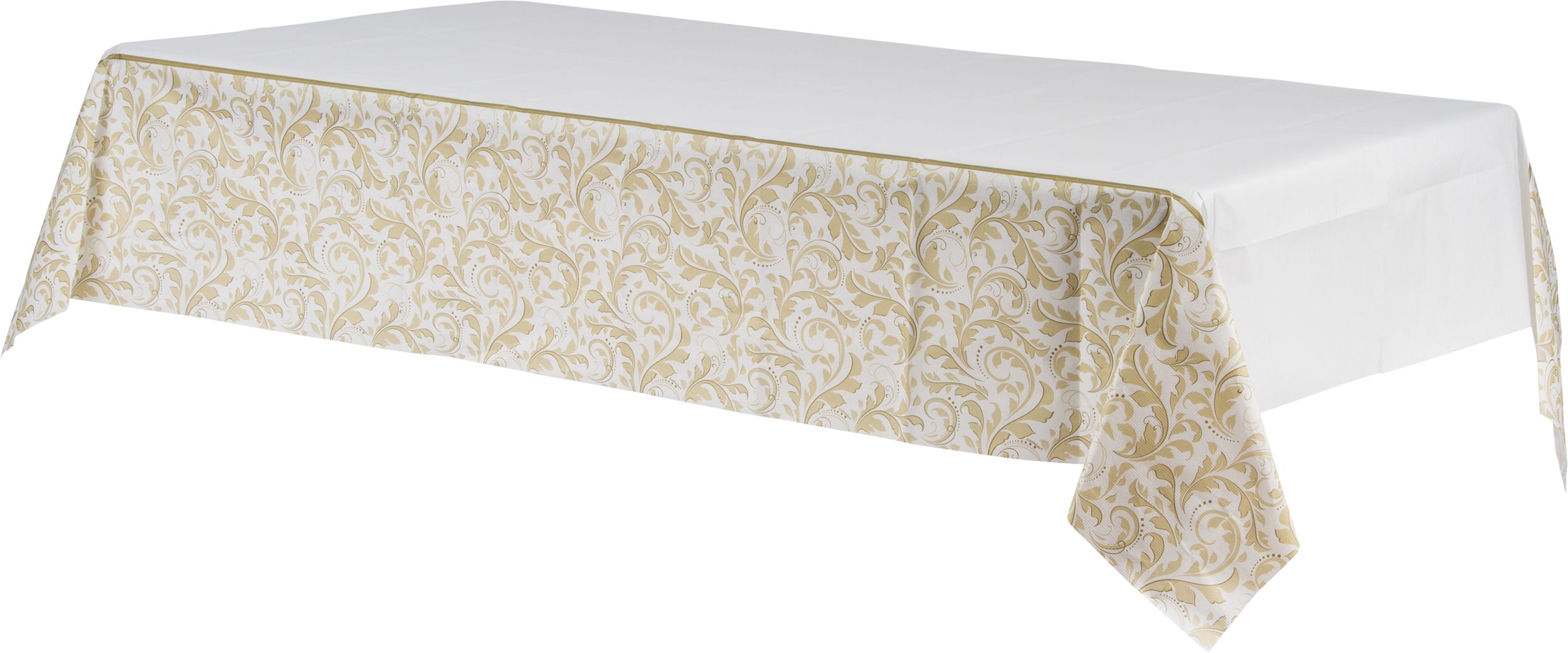 Golden Wedding Table Cover Front_Angled_Left