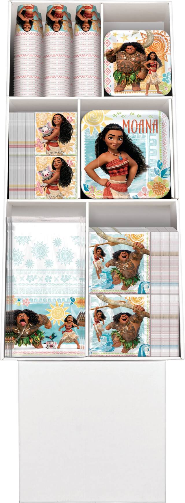 Gobelets en papier pour fête d'anniversaire, Disney Moana, 9 oz, paq. 8 Front_Flat