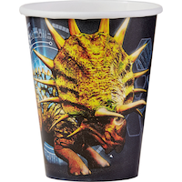 Gobelets jetables pour fête d'anniversaire, Monde jurassique, 9 oz, paq. 8 Front_Elevated