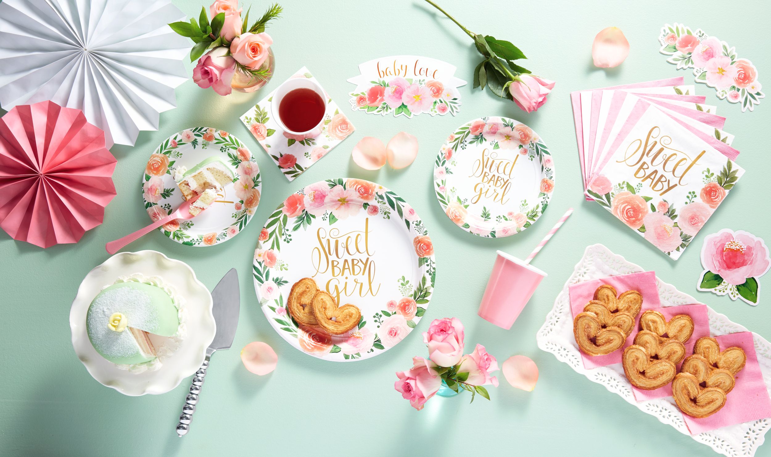 Shower Ideas Party City Baby Shower Plates Floral Baby 