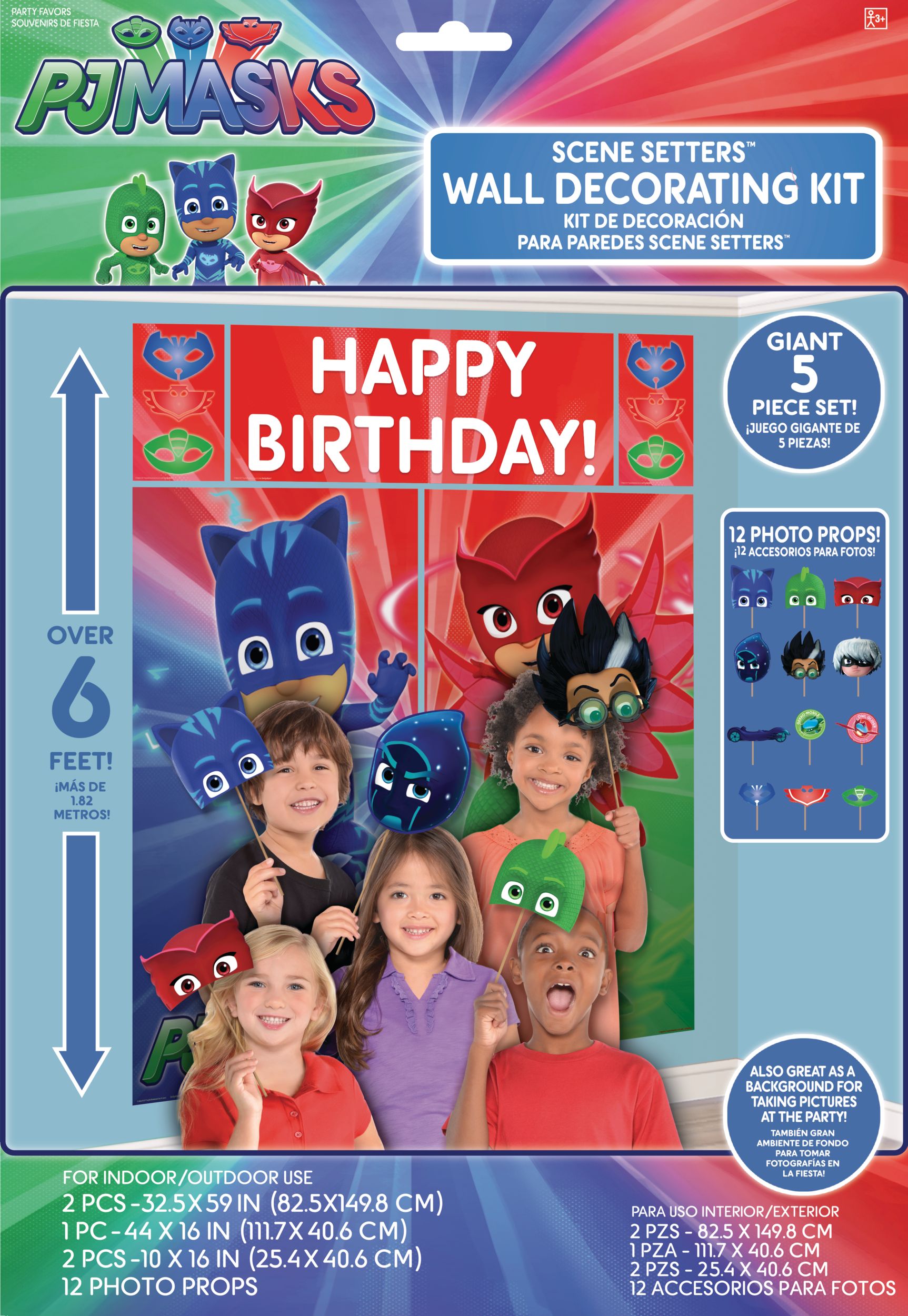 PJ Masks Photo Booth Kit, 17-pc Front_Flat