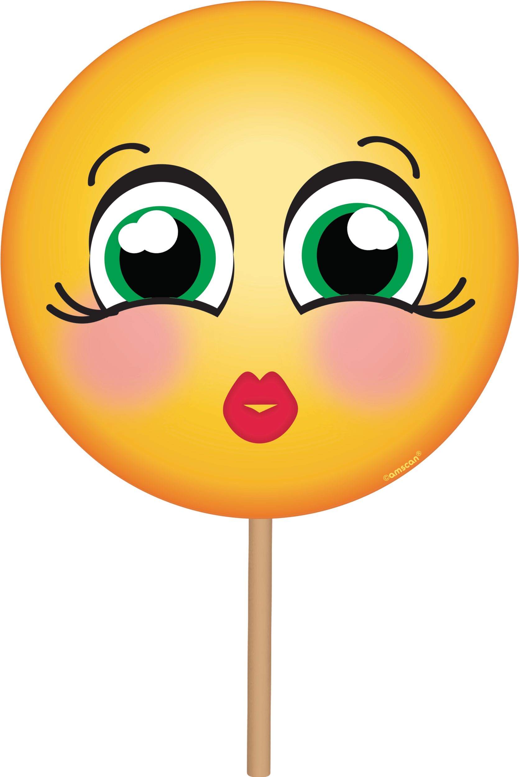 Smiley Birthday Party Photo Booth Decoration Kit, 17-pc Front_Flat