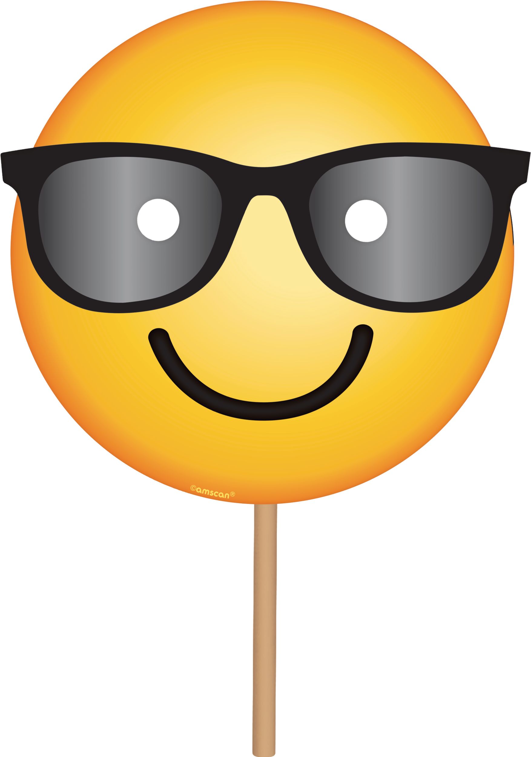 Smiley Birthday Party Photo Booth Decoration Kit, 17-pc Front_Flat