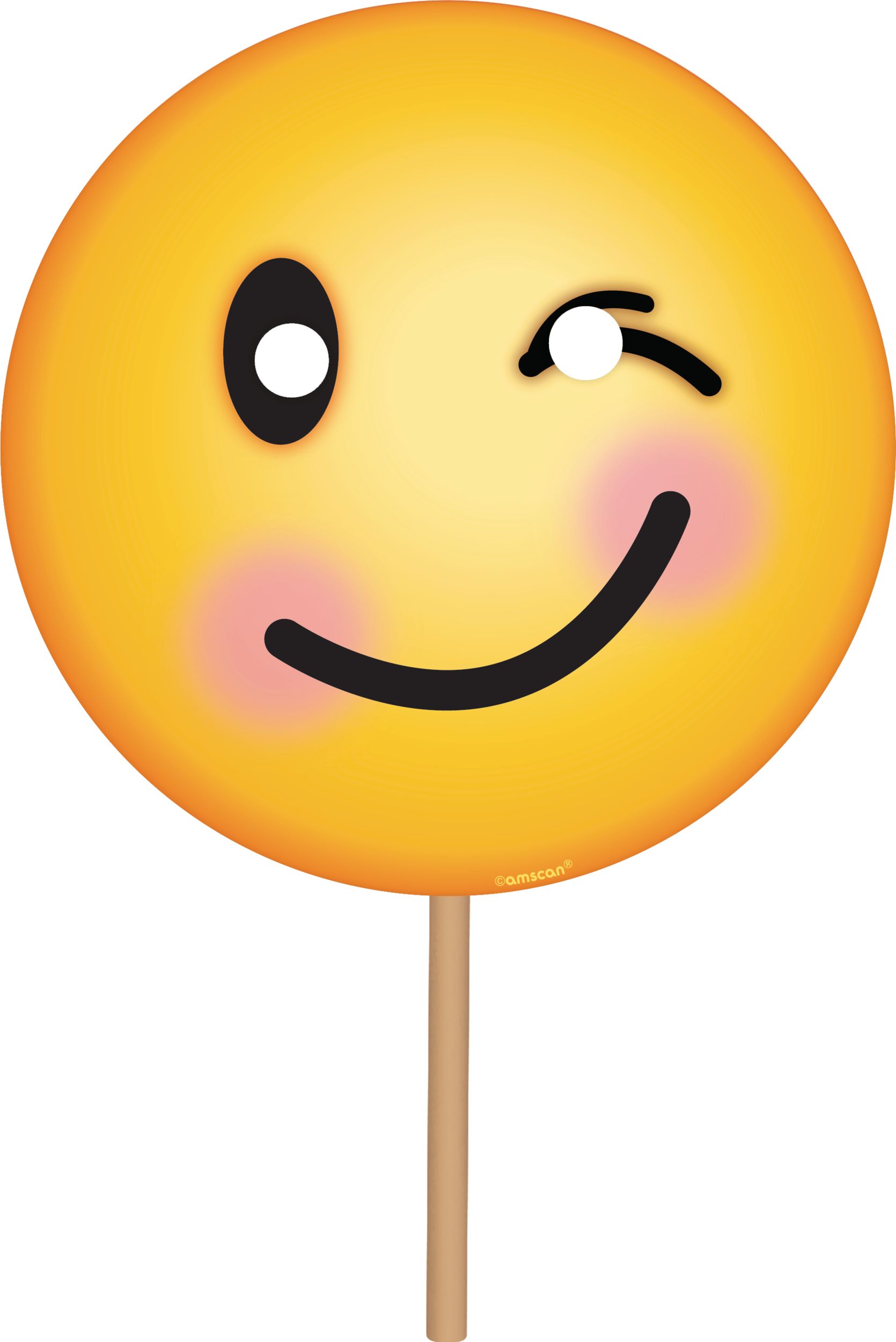 Smiley Birthday Party Photo Booth Decoration Kit, 17-pc Front_Flat