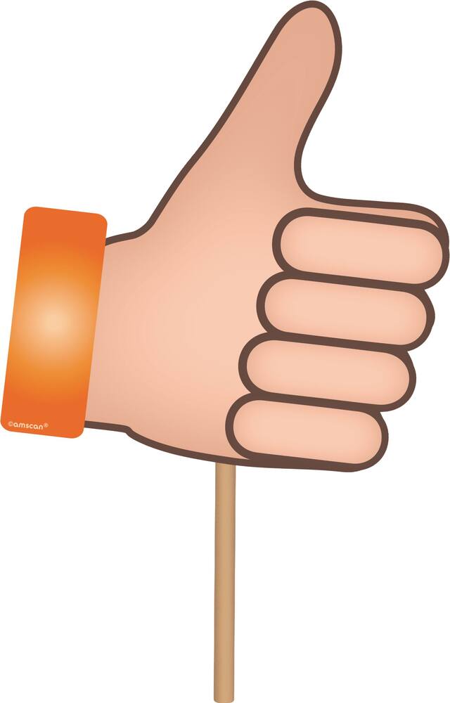 Smiley Birthday Party Photo Booth Decoration Kit, 17-pc Front_Flat