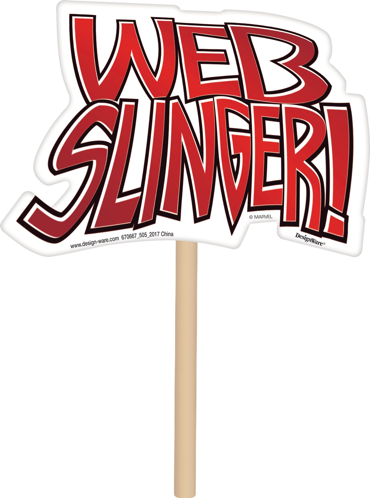 Spider-Man Webbed Wonder Scene Setter with Photo Props Front_Flat