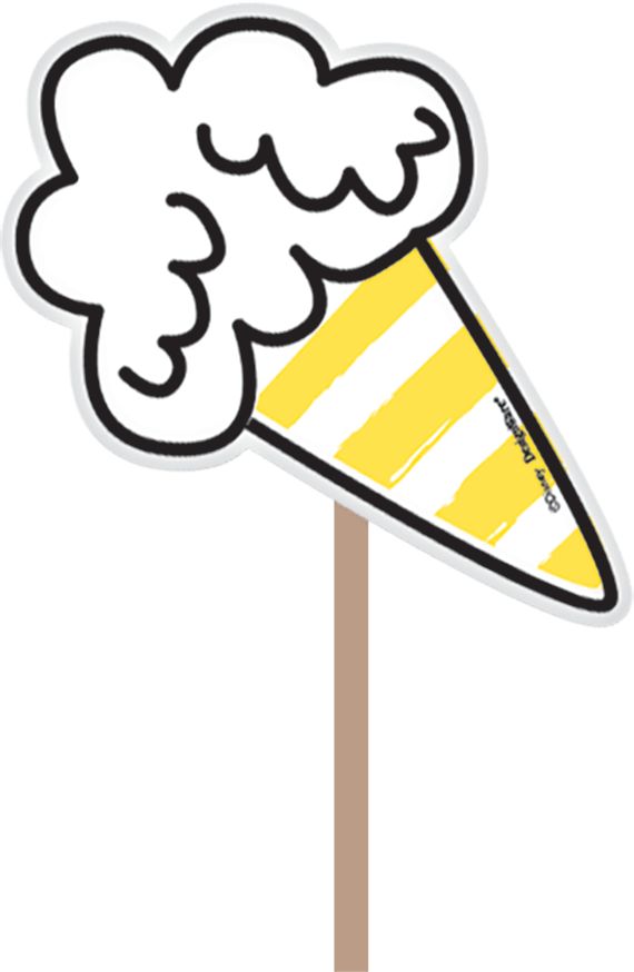 Minnie Mouse Scene Setter with Photo Booth Props Front_Flat