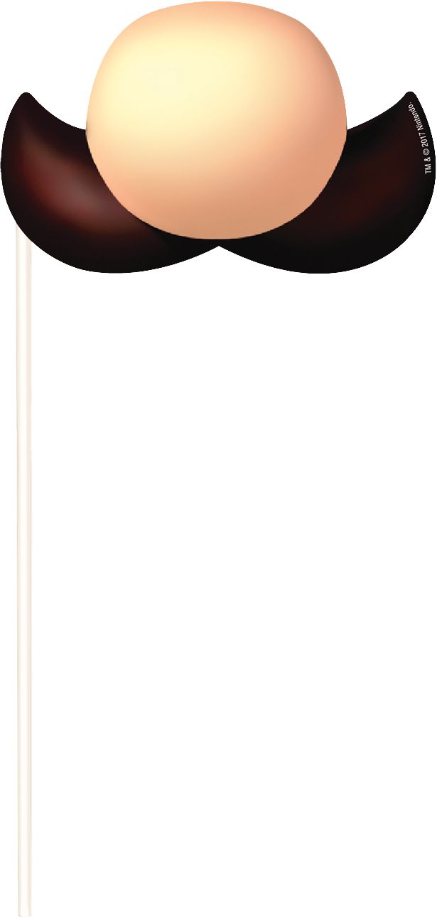 Super Mario Scene Setter with Photo Booth Props Birthday Decoration, 13-pc Front_Flat