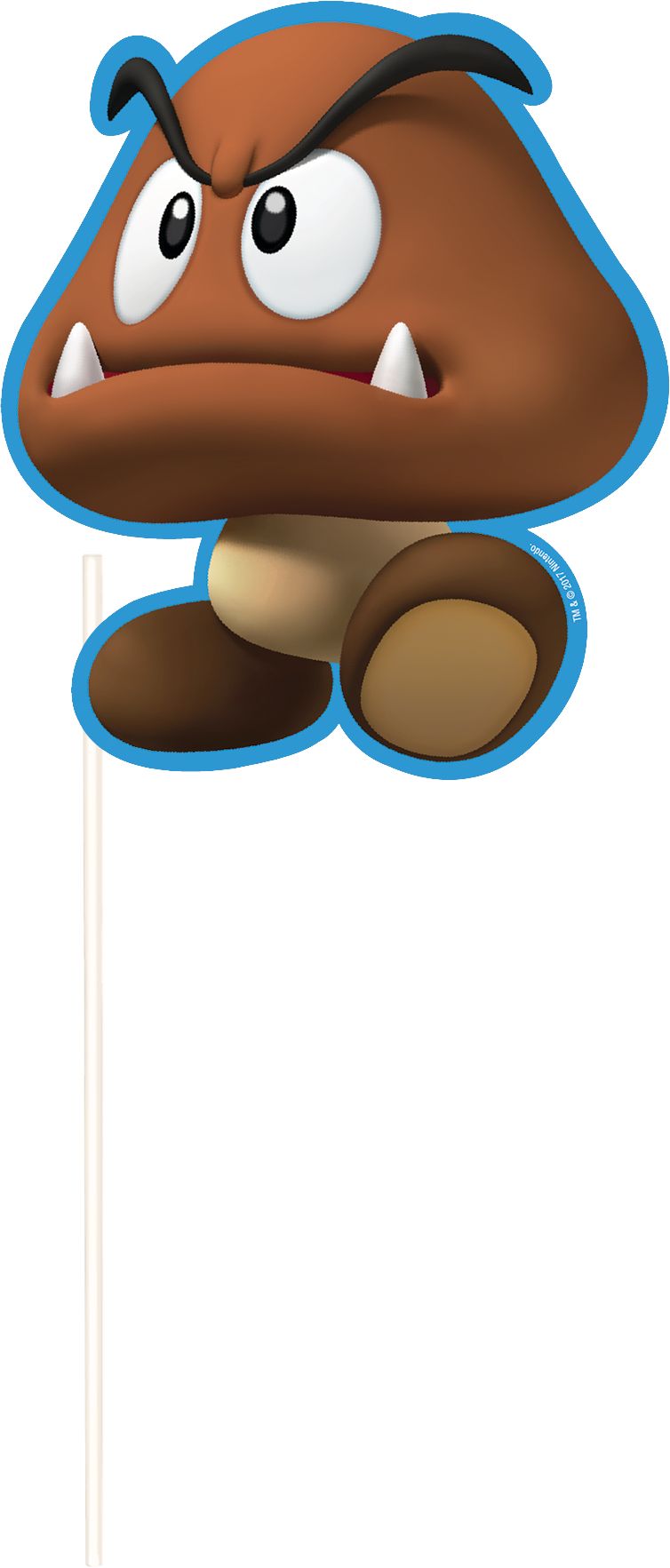 Super Mario Scene Setter with Photo Booth Props Birthday Decoration, 13-pc Front_Flat