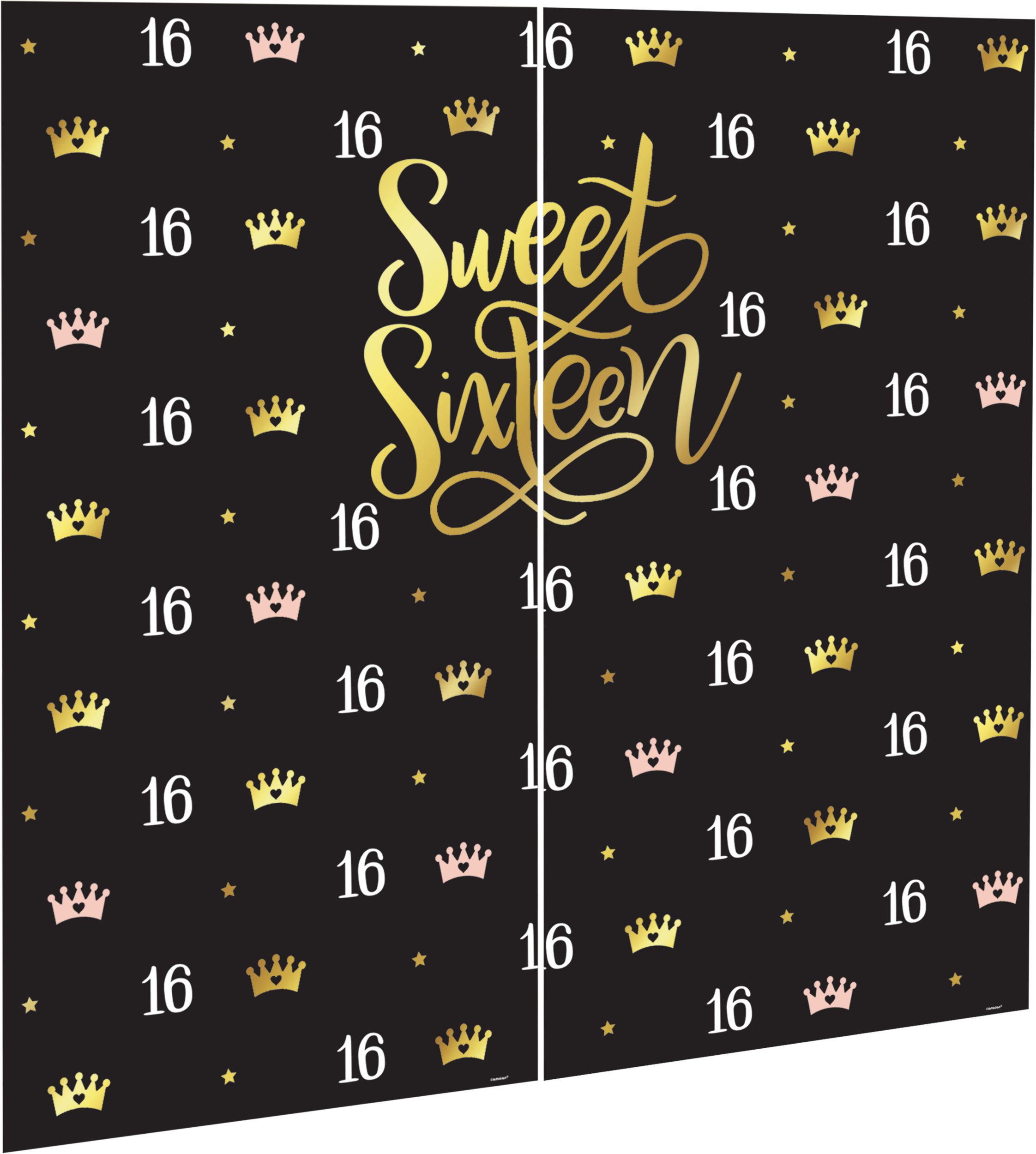 Décoration murale, Elegant Sweet 16, 2 pièces Front_Angled_Right