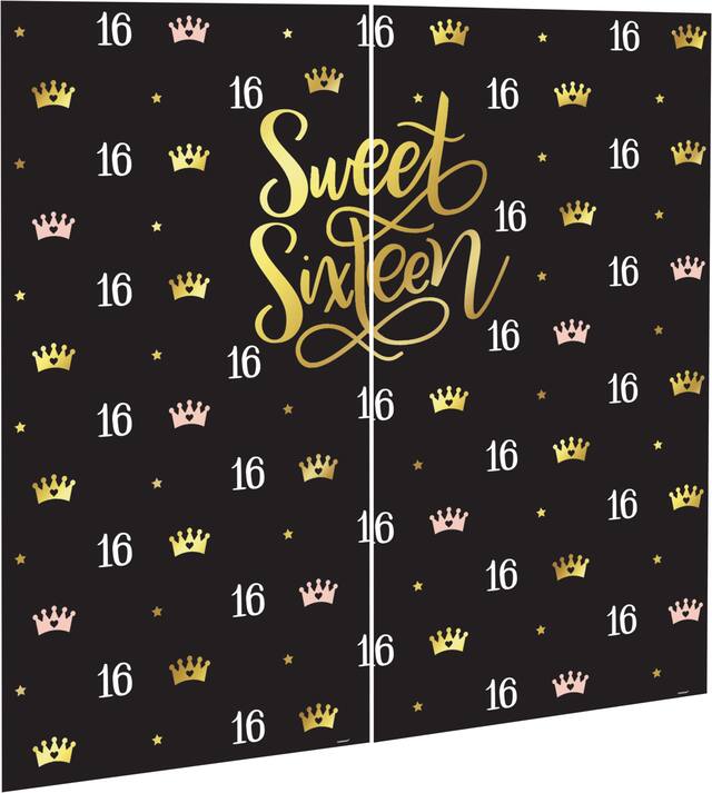 Décoration murale, Elegant Sweet 16, 2 pièces Front_Angled_Right