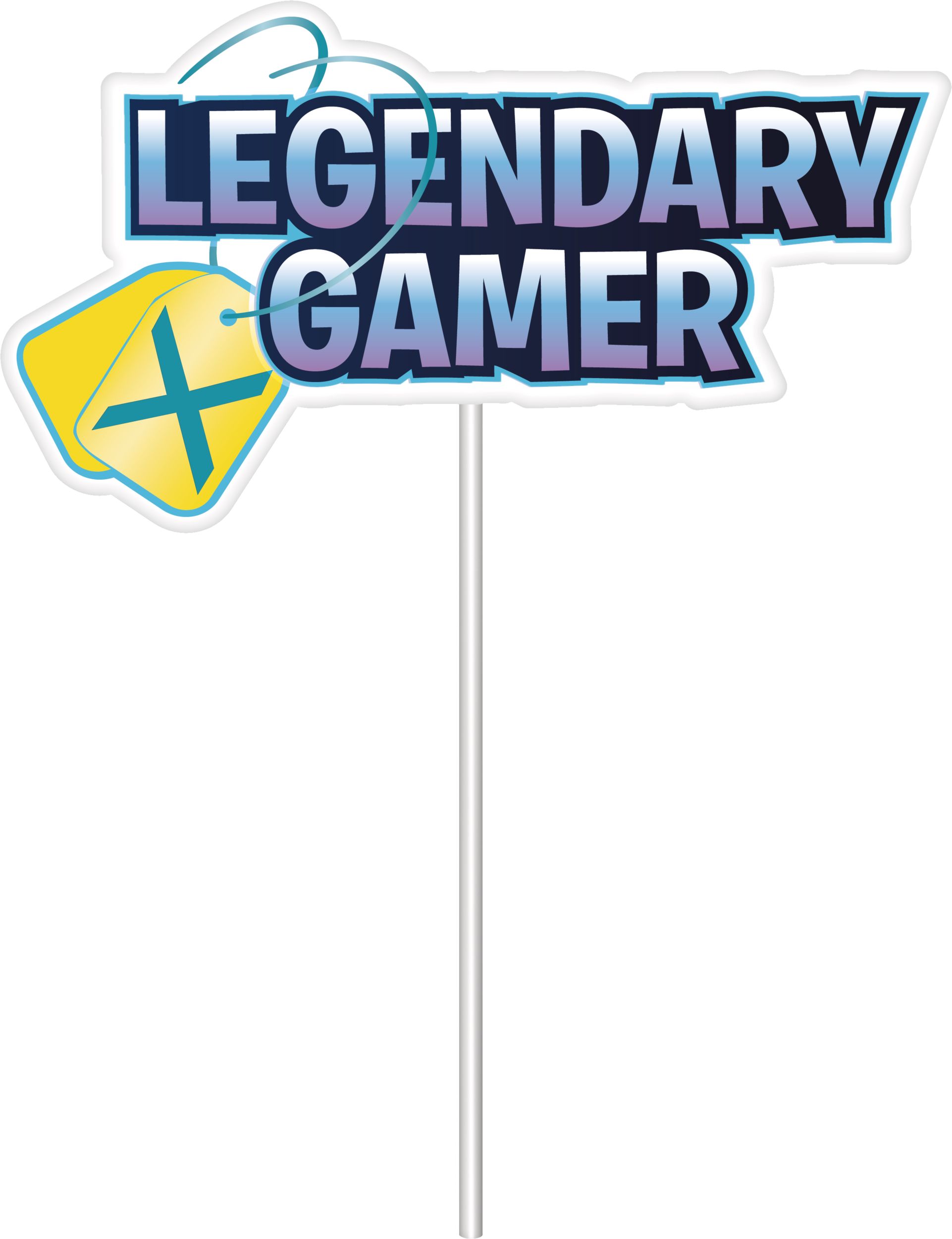 Battle Royal "Storm The Party" Plastic Scene Setter Background Decoration with Photo Booth Props, Blue, 40-in, 16-pk, for Birthday Party Front_Flat