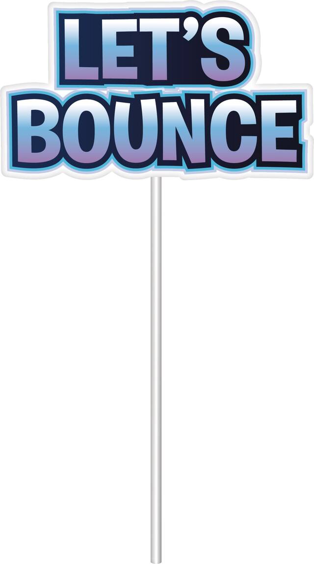 Battle Royal "Storm The Party" Plastic Scene Setter Background Decoration with Photo Booth Props, Blue, 40-in, 16-pk, for Birthday Party Front_Flat