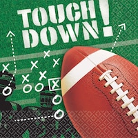 Serviettes de table Frénésie du football, paq. 100 Front_Flat