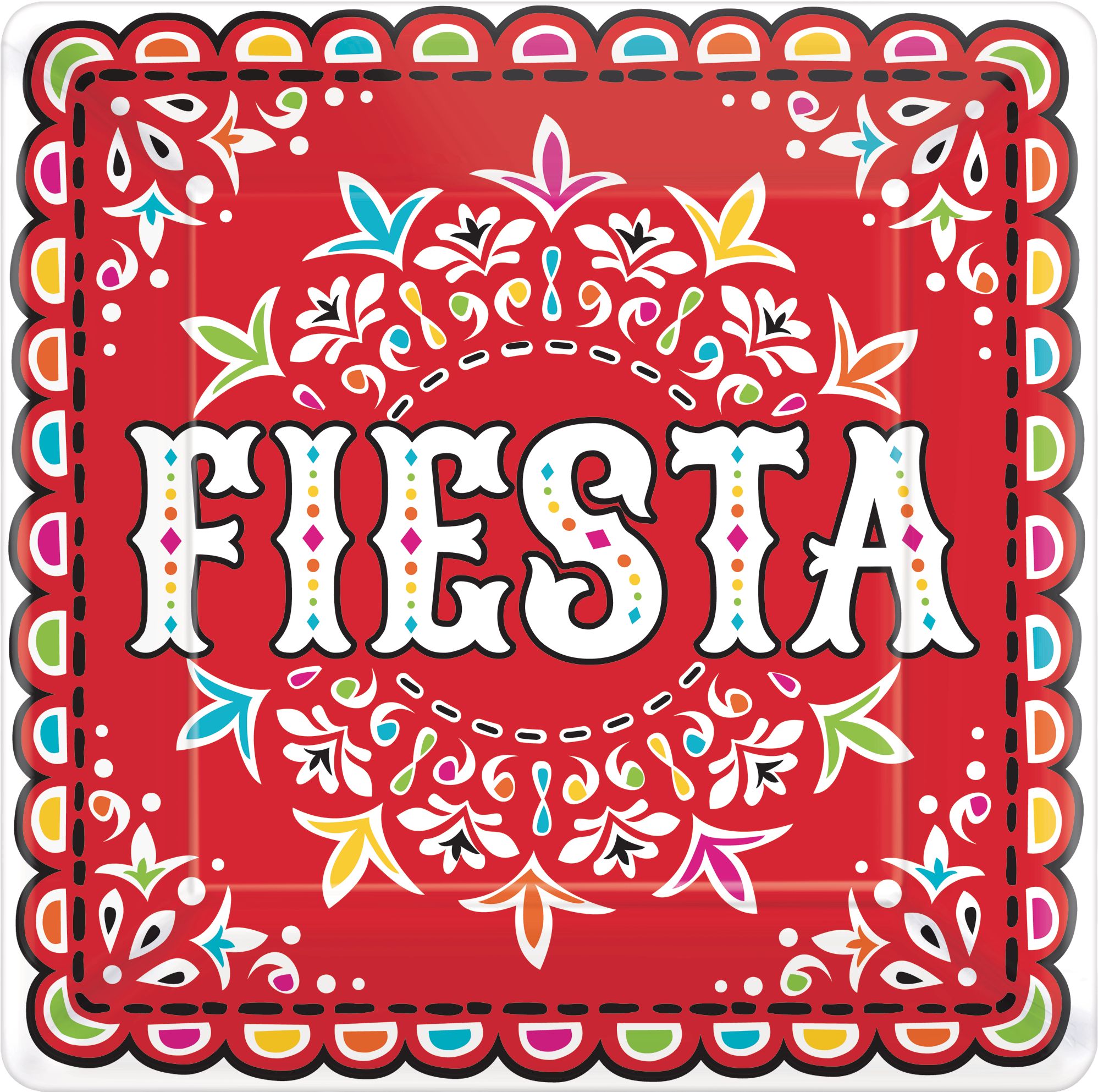 Fiesta Dinner Plates, 18-pk Overhead_Flat