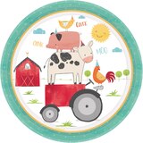 Friendly Farm Dinner Paper Plates, 18-pk Overhead_Flat
