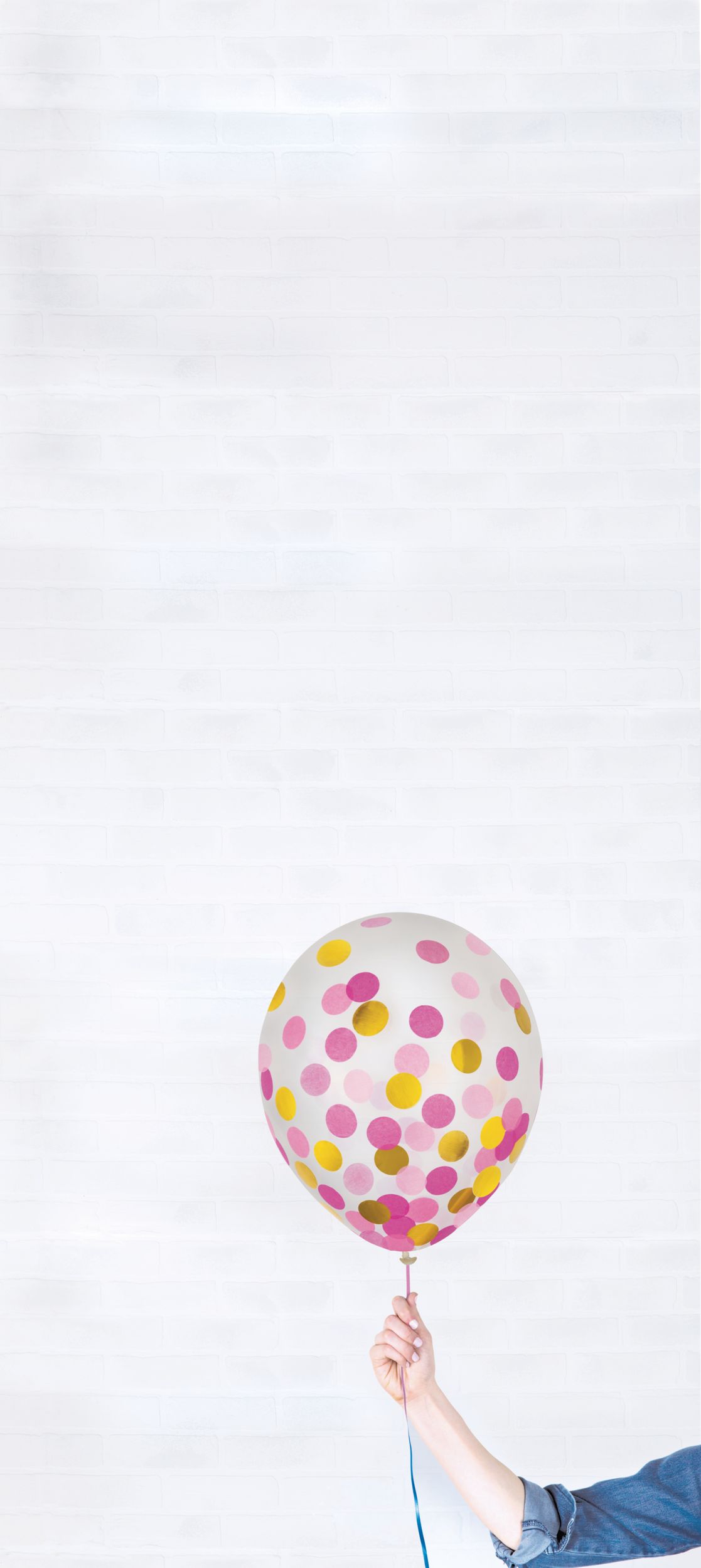 Ballons en latex ronds confettis transparents, rose/or, 12 po, paq. 6, pour fête prénatale/fête d'anniversaire Front_Flat