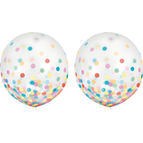 Confetti Multicoloured Latex Balloons, 24-in, 2-pk Front_Flat