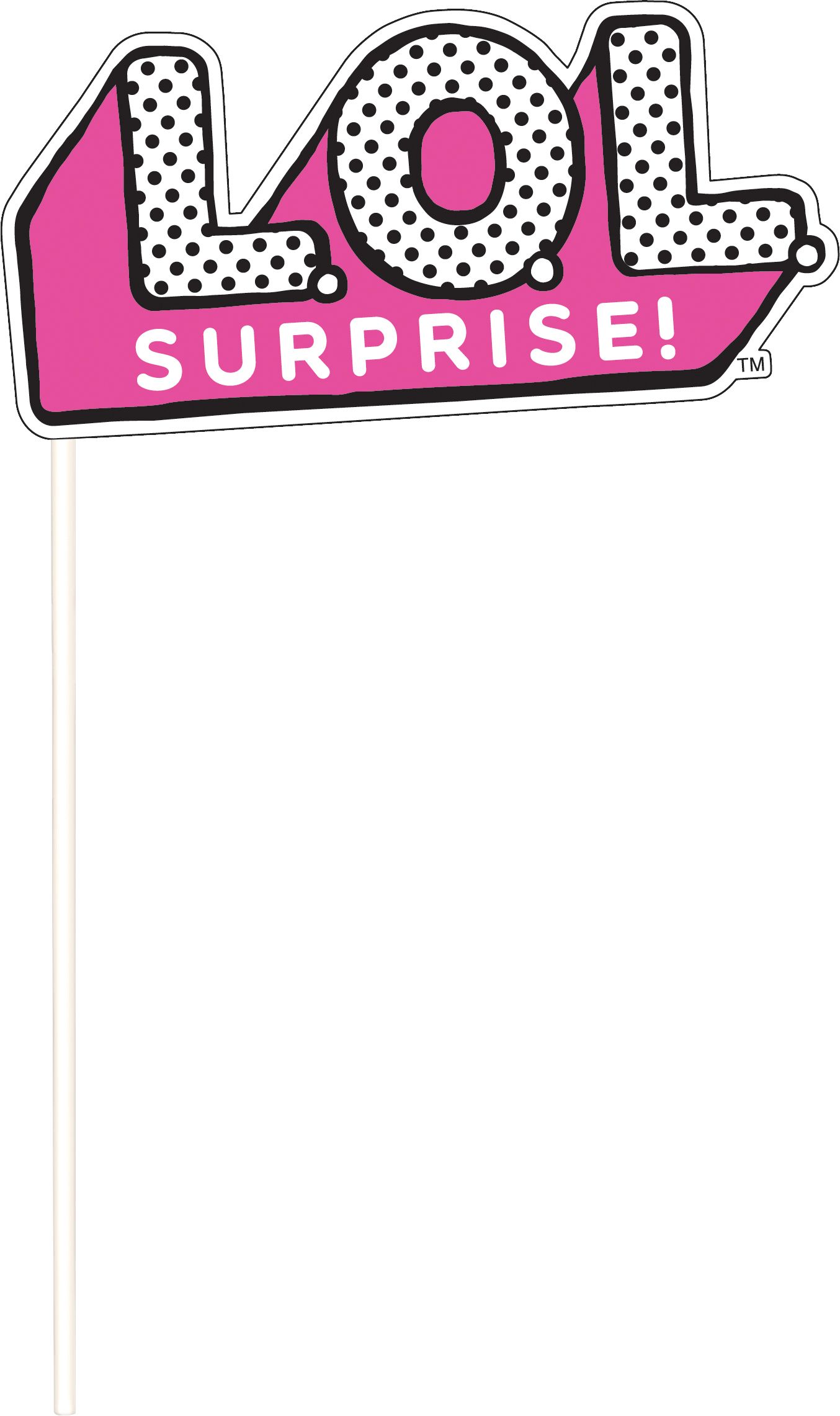 Décor mural avec accessoires de cabine photo pour fête d'anniversaire, L.O.L. Surprise, paq. 16 Front_Flat