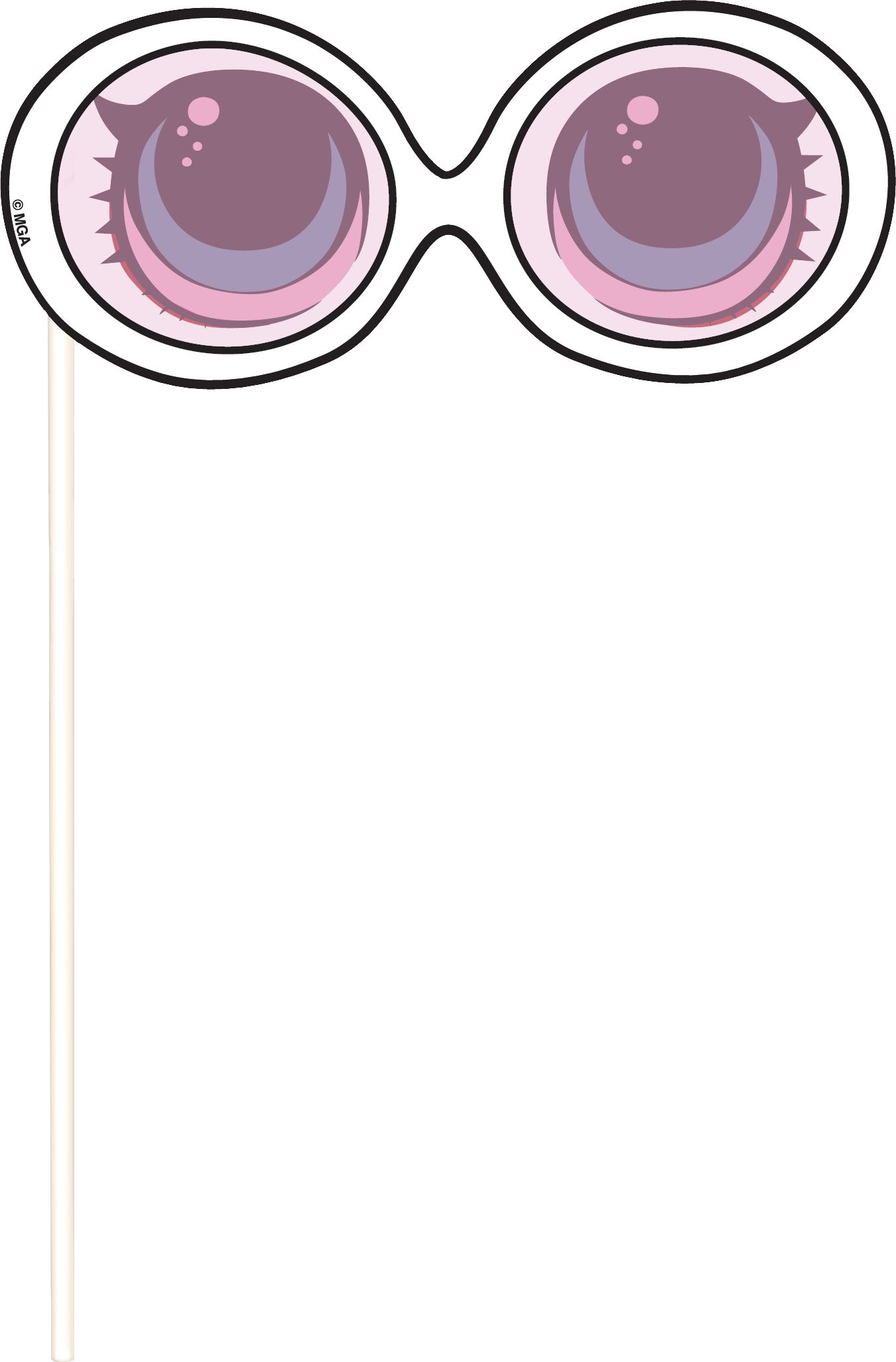 Décor mural avec accessoires de cabine photo pour fête d'anniversaire, L.O.L. Surprise, paq. 16 Front_Flat