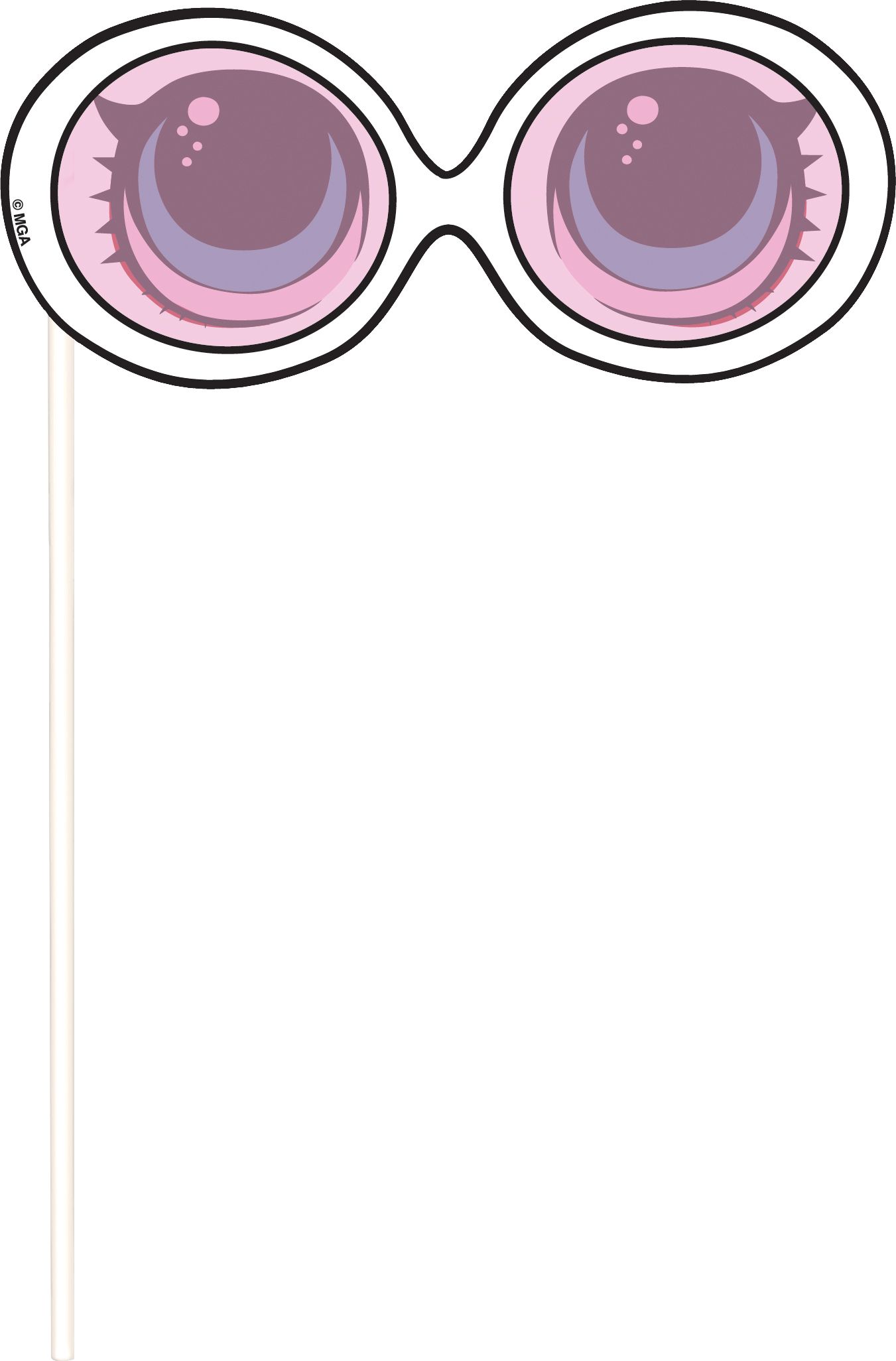 Décor mural avec accessoires de cabine photo pour fête d'anniversaire, L.O.L. Surprise, paq. 16 Front_Flat