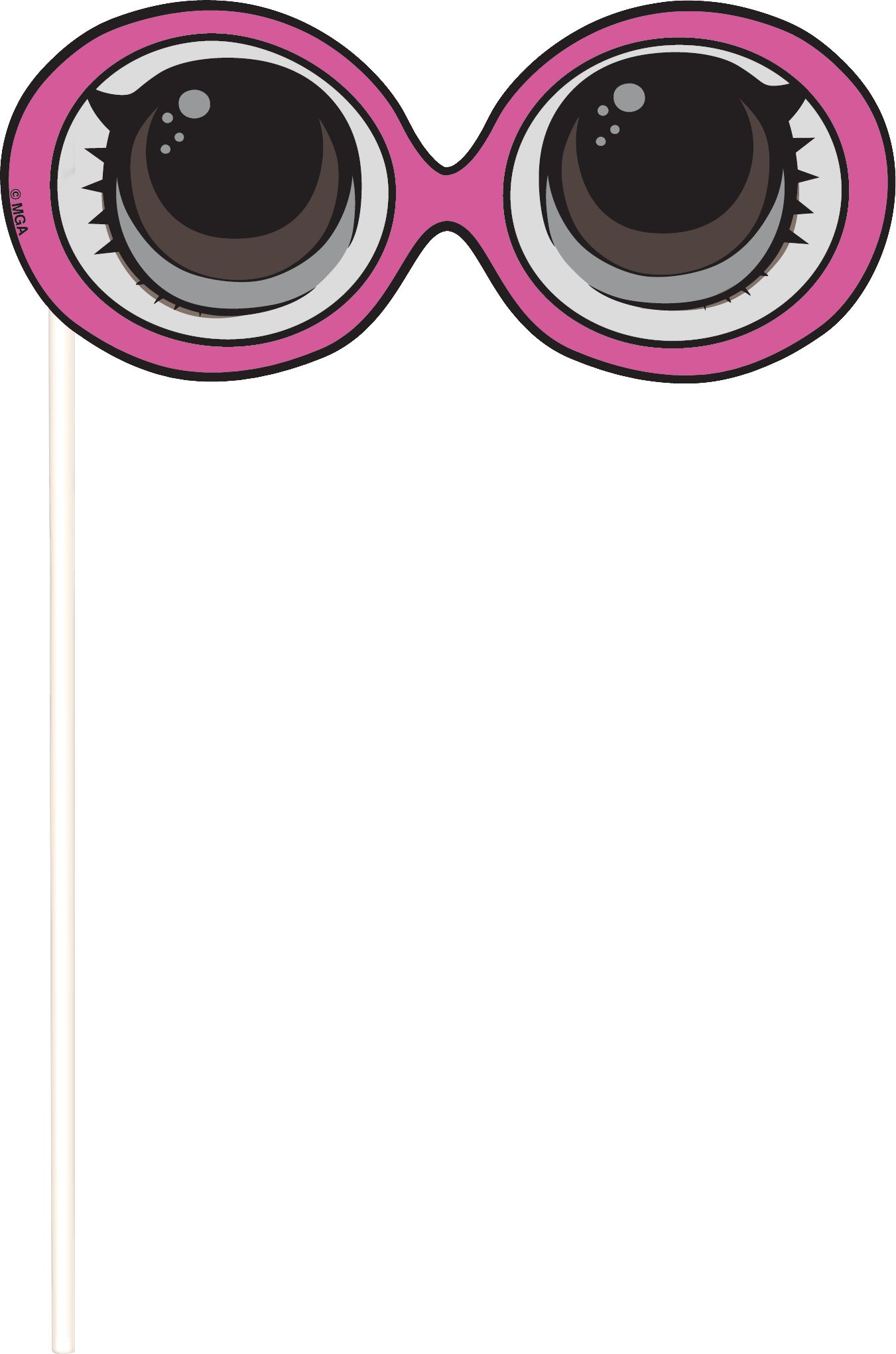 Décor mural avec accessoires de cabine photo pour fête d'anniversaire, L.O.L. Surprise, paq. 16 Front_Flat