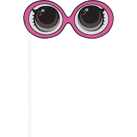 LOL Surprise Birthday Party Scene Setter with Photo Booth Props, 16-pc Front_Flat