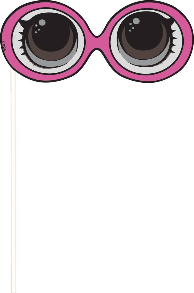 LOL Surprise Birthday Party Scene Setter with Photo Booth Props, 16-pc Front_Flat