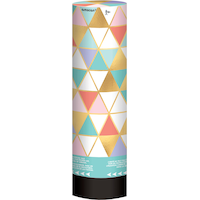 Metallic Confetti Cannon Poppers, Gold/Pastel, 2-pk, for Birthday Party Front_Flat