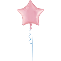 Ballon en aluminium, couleurs variées, étoile, 19 po, ruban et gonflage hélium compris pour fête d'anniversaire/remise des diplômes Front_Flat