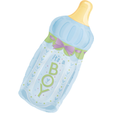 It's a Boy Baby Bottle Balloon, 31-in Front_Angled_Right