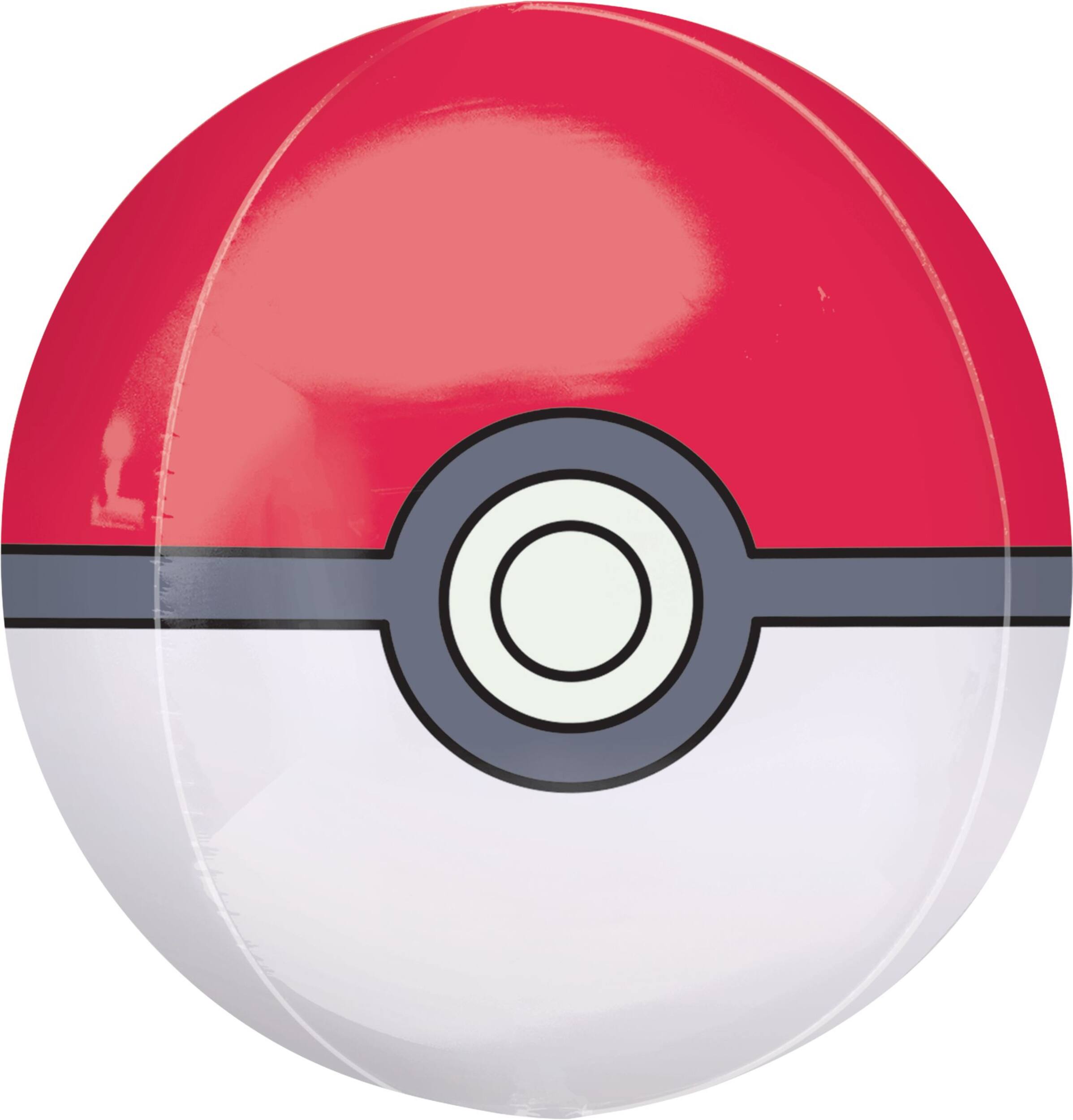 Nintendo Pokémon Orbz Satin Foil Balloon, Red/White, 16-in, Helium ...