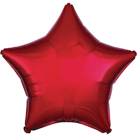 Star Foil Balloon, Assorted Colours, 19-in, Helium Inflation & Ribbon Included for Birthday/Graduation