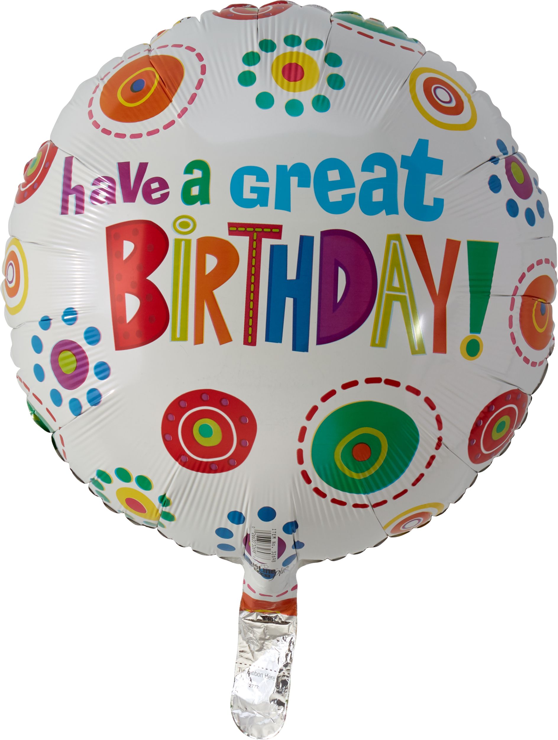Have a Great Birthday Balloon, 16.5-in Front_Flat