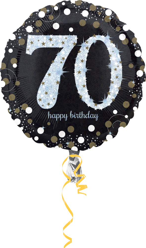 Sparkling Celebration Prismatic 70th Birthday Balloon, 18-in | Canadian ...