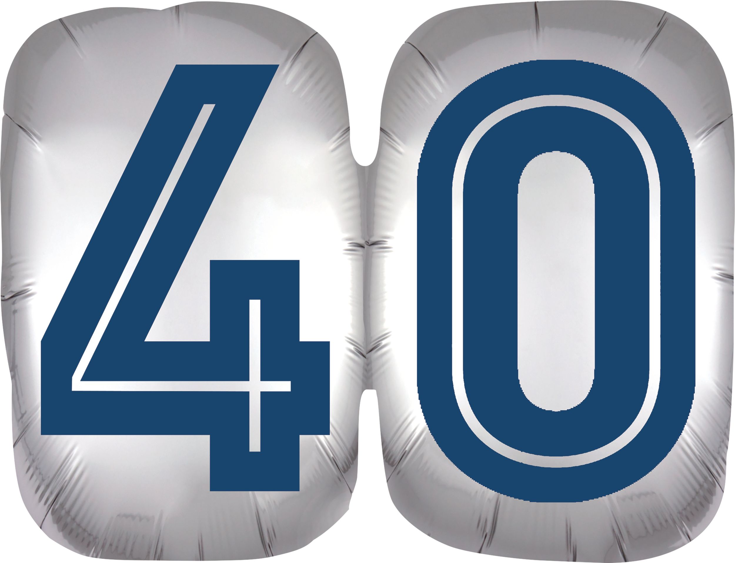 Ballon 40e anniversaire, vintage, 25 po Front_Flat