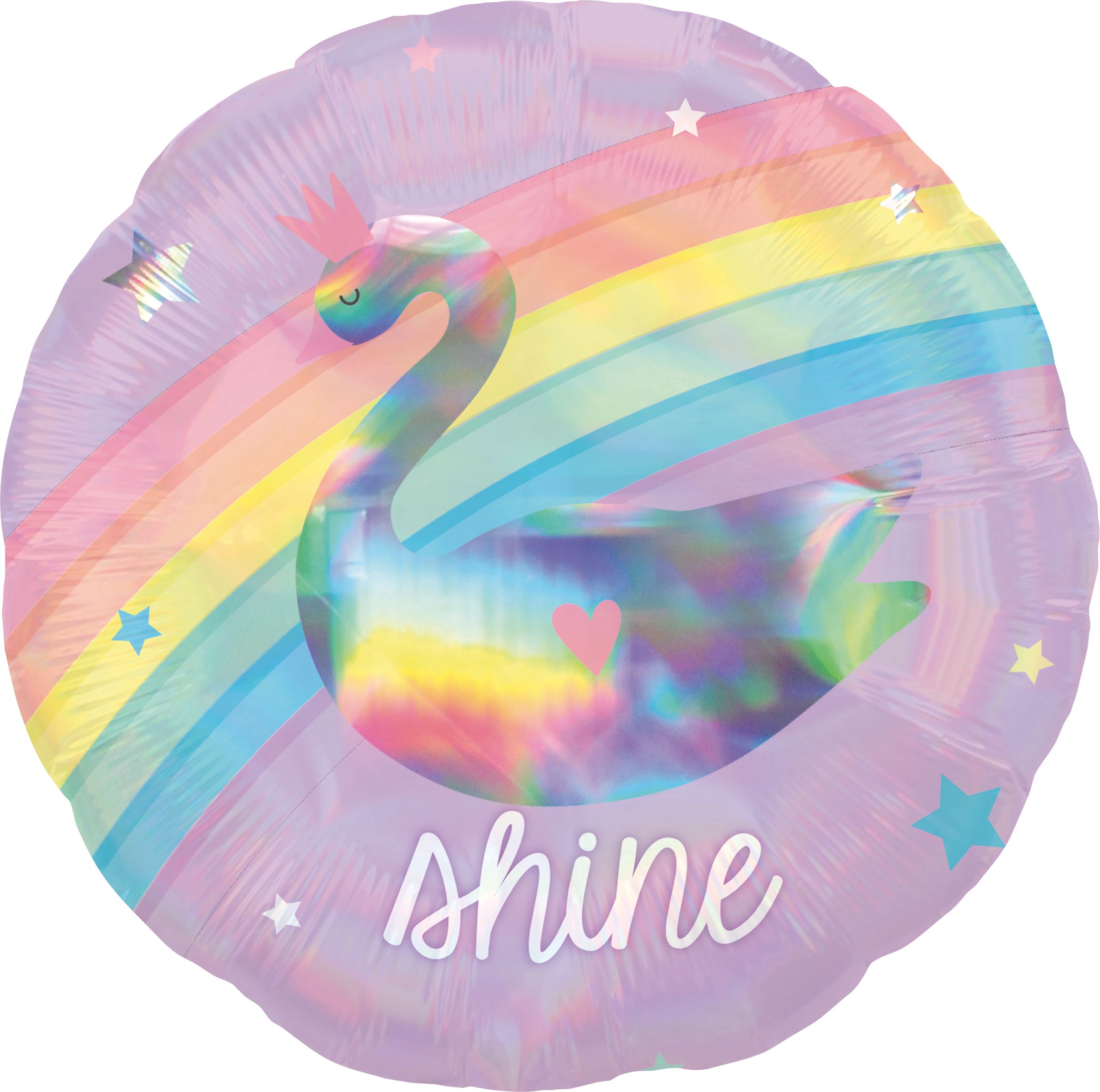 Magical Rainbow Unicorn Sparkle Balloon, 18-in Front_Flat