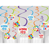 Décoration tourbillon Bonne Fête Front_Flat