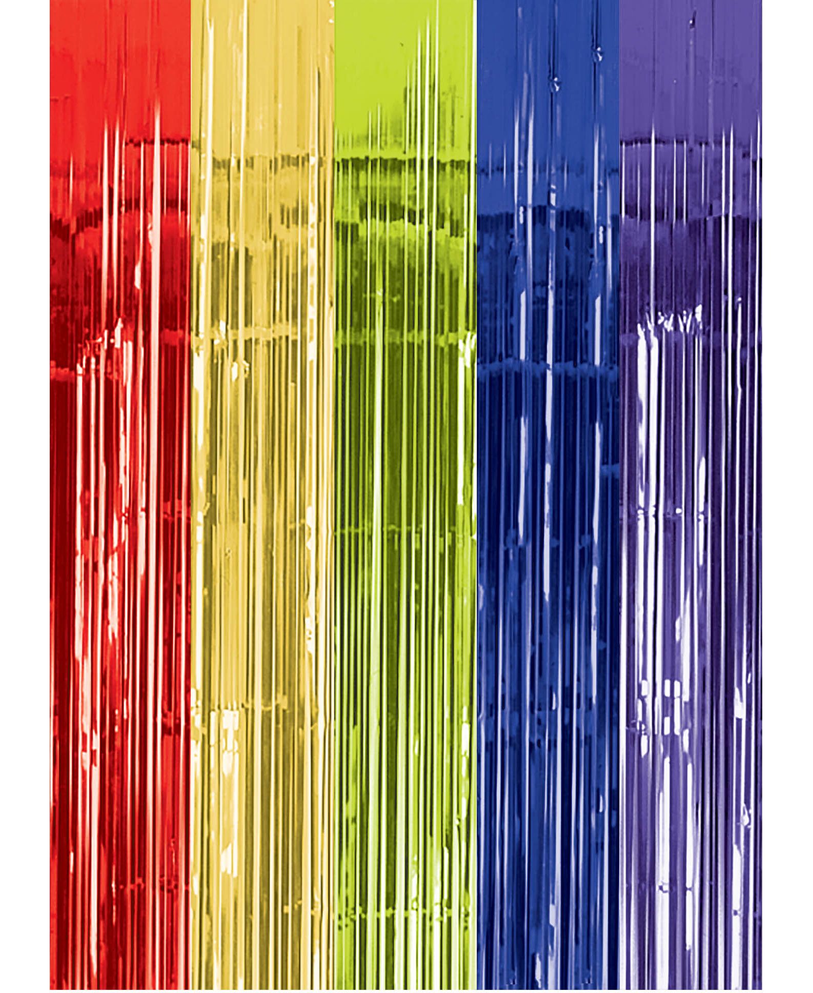 Hanging Doorway Curtain Decoration, Rainbow, 12.25-in, for Pride Front_Flat