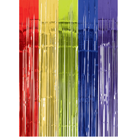Hanging Doorway Curtain Decoration, Rainbow, 12.25-in, for Pride