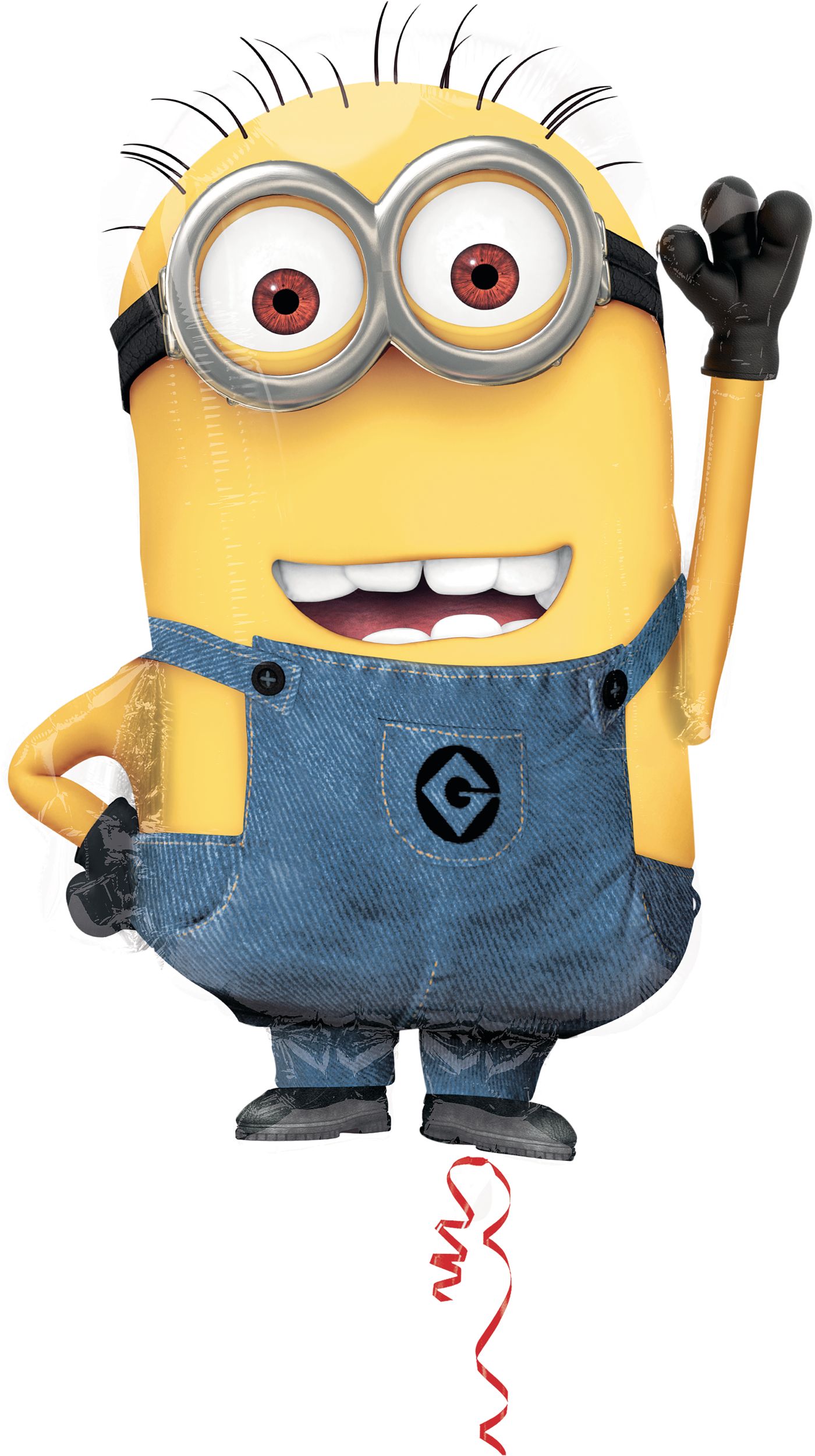 Despicable Me Minion Foil Balloon for Birthday Party, Helium Inflation Included, 25-in Front_Flat