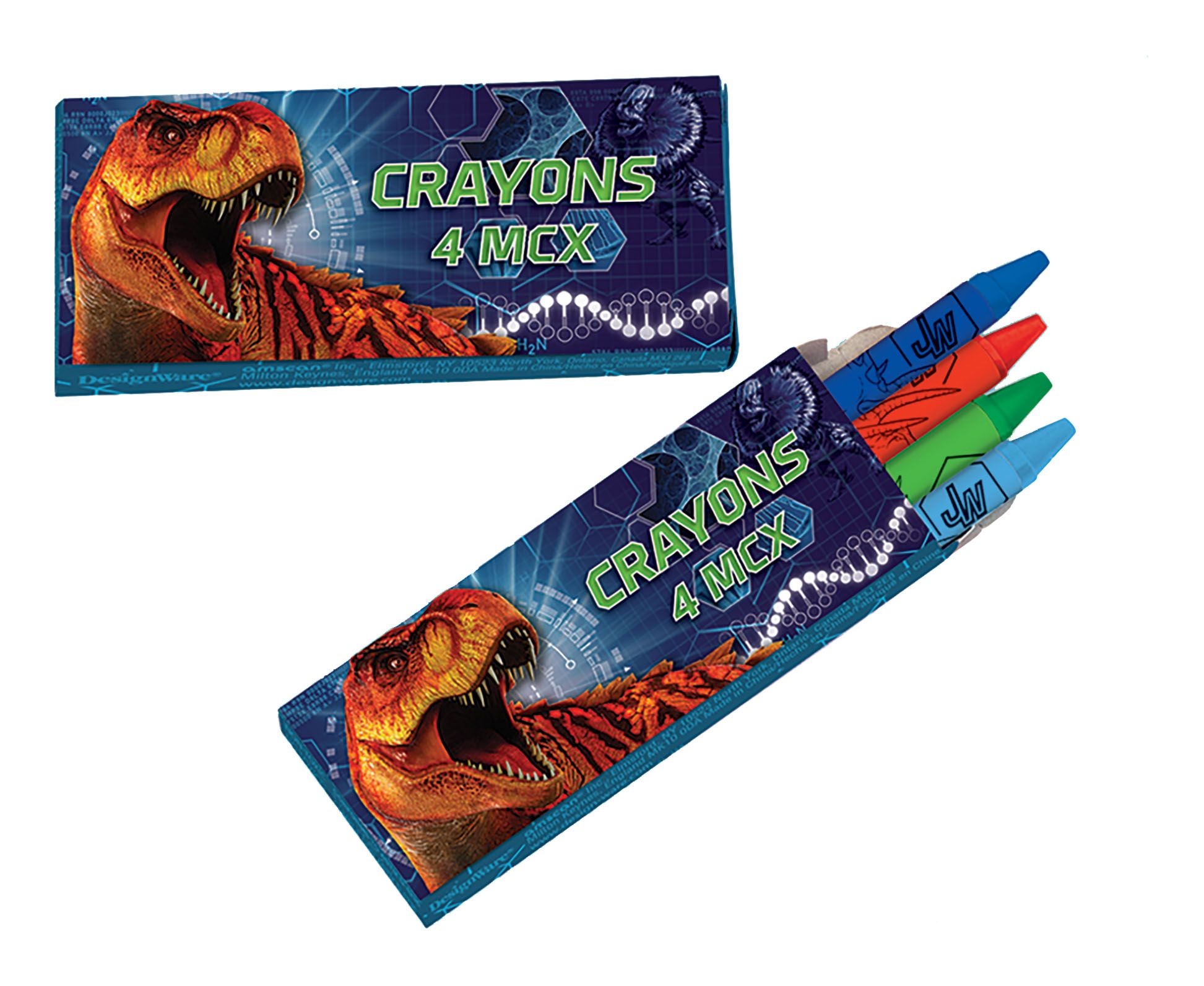 Boîtes de crayons Monde jurassique pour cadeaux-surprises d'anniversaire, paq. 12 Overhead_Plunge