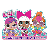 L.O.L. Surprise Birthday Party Invitations, 8-pk Front_Flat