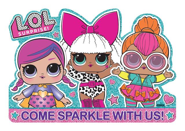 L.O.L. Surprise Birthday Party Invitations, 8-pk Front_Flat