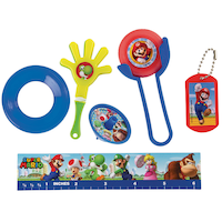 Cadeaux-surprises pour fête d'anniversaire, Super Mario, paq. 48