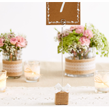 Porte-numéro de table en jute Front_Flat