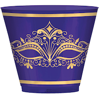 A Night in Disguise Masquerade Mask Plastic Cups, 20-pk Front_Elevated