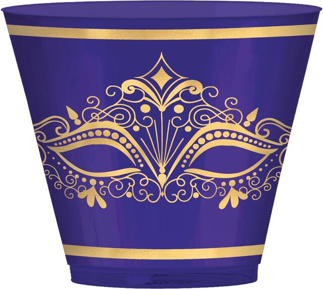 Verres en plastique, mascarade, A Night in Disguise, paq. 20 Front_Elevated