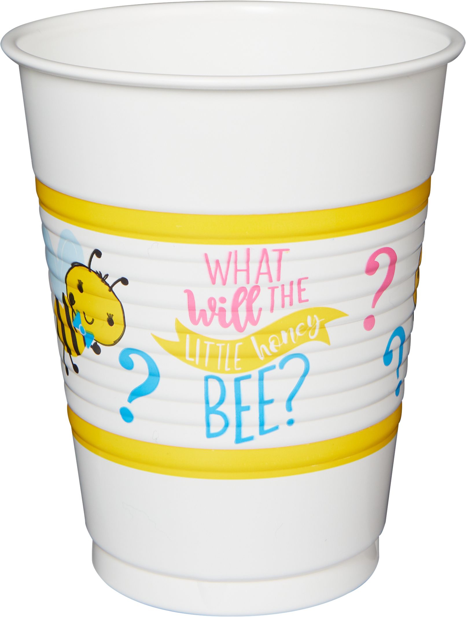 Little Honey Bee Plastic Cups, 25-pk Front_Flat